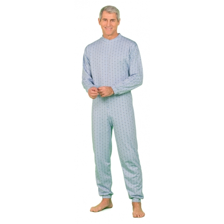 Grenouillère adulte Iseran, manches et jambes longues, fermeture dorsale – Amibis
